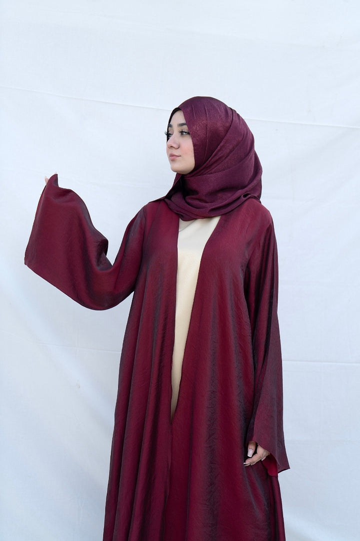 Garnet Flow Crepe Abaya