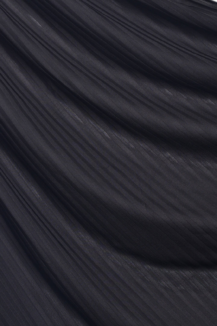 Ribbed Jersey Hijab - Black