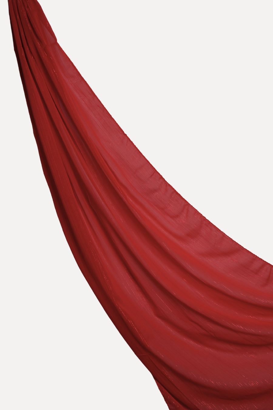 Metallic Chiffon - Cherry