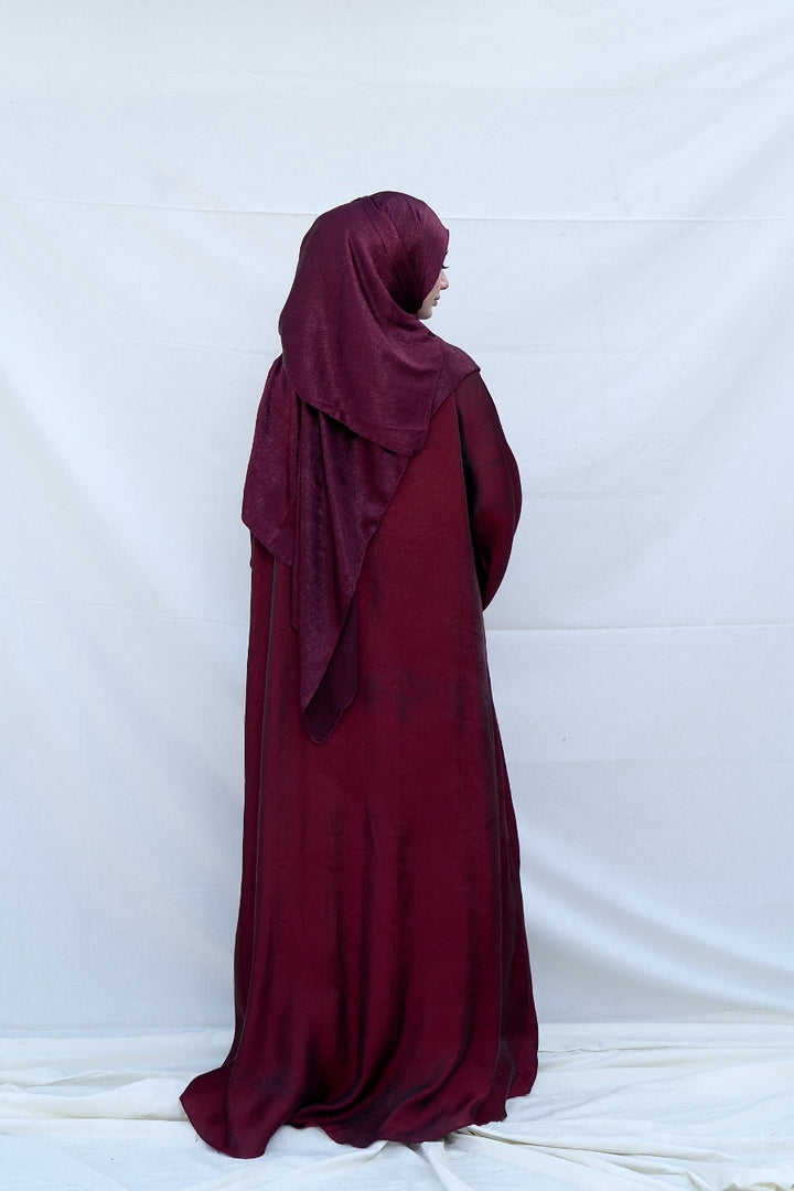 Garnet Flow Crepe Abaya