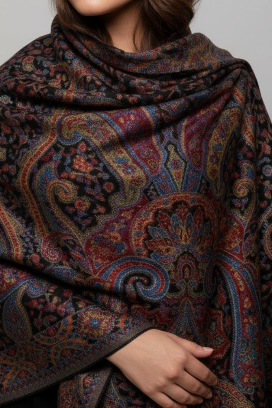Printed Cashmere Nobel Hijab - Alvienne