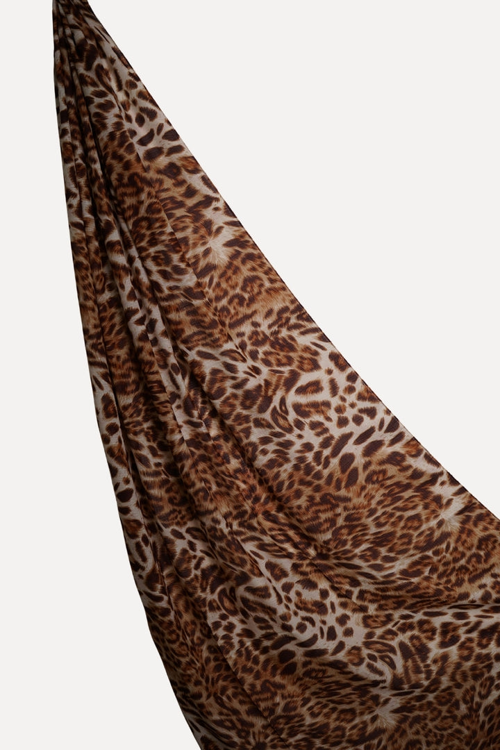 Printed Lawn Weave -  Amber Leopard