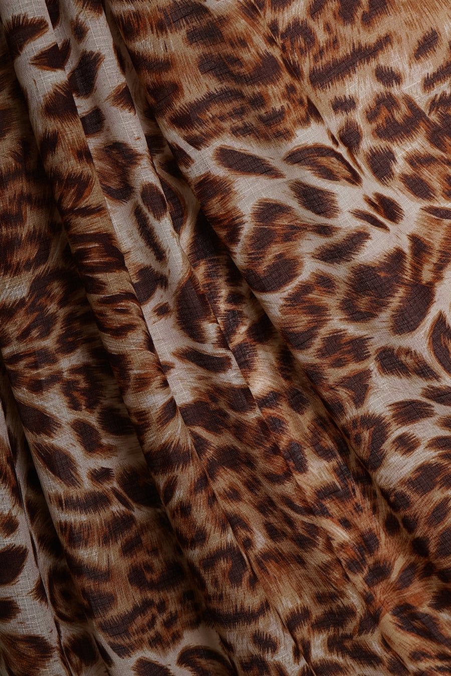 Printed Lawn Weave -  Amber Leopard