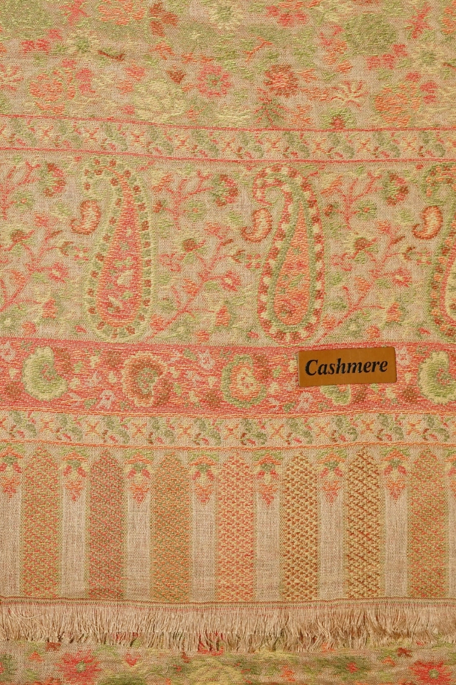 Printed Cashmere Legacy Hijab - Antique Gold