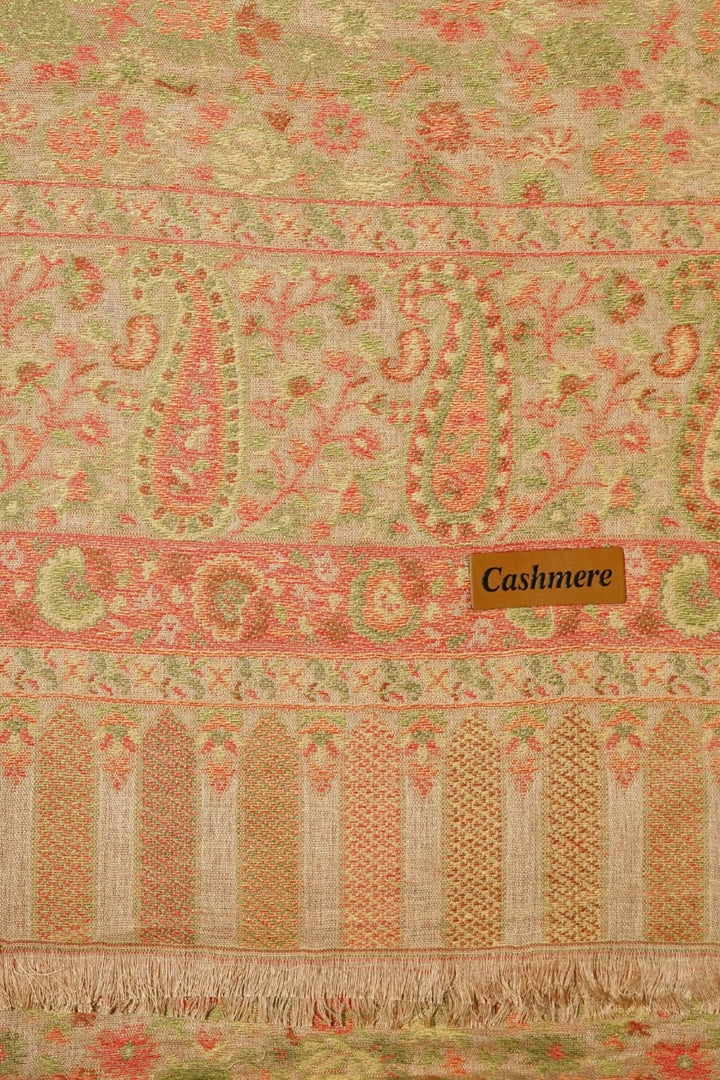Printed Cashmere Legacy Hijab - Antique Gold