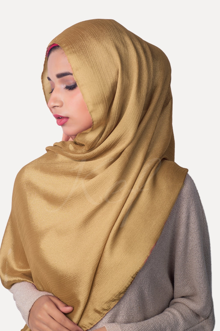 Crinkle Chiffon Hijab - Artichoke (Shimmer)