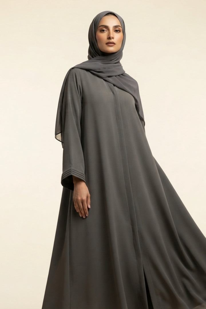 Ash Grey Abaya