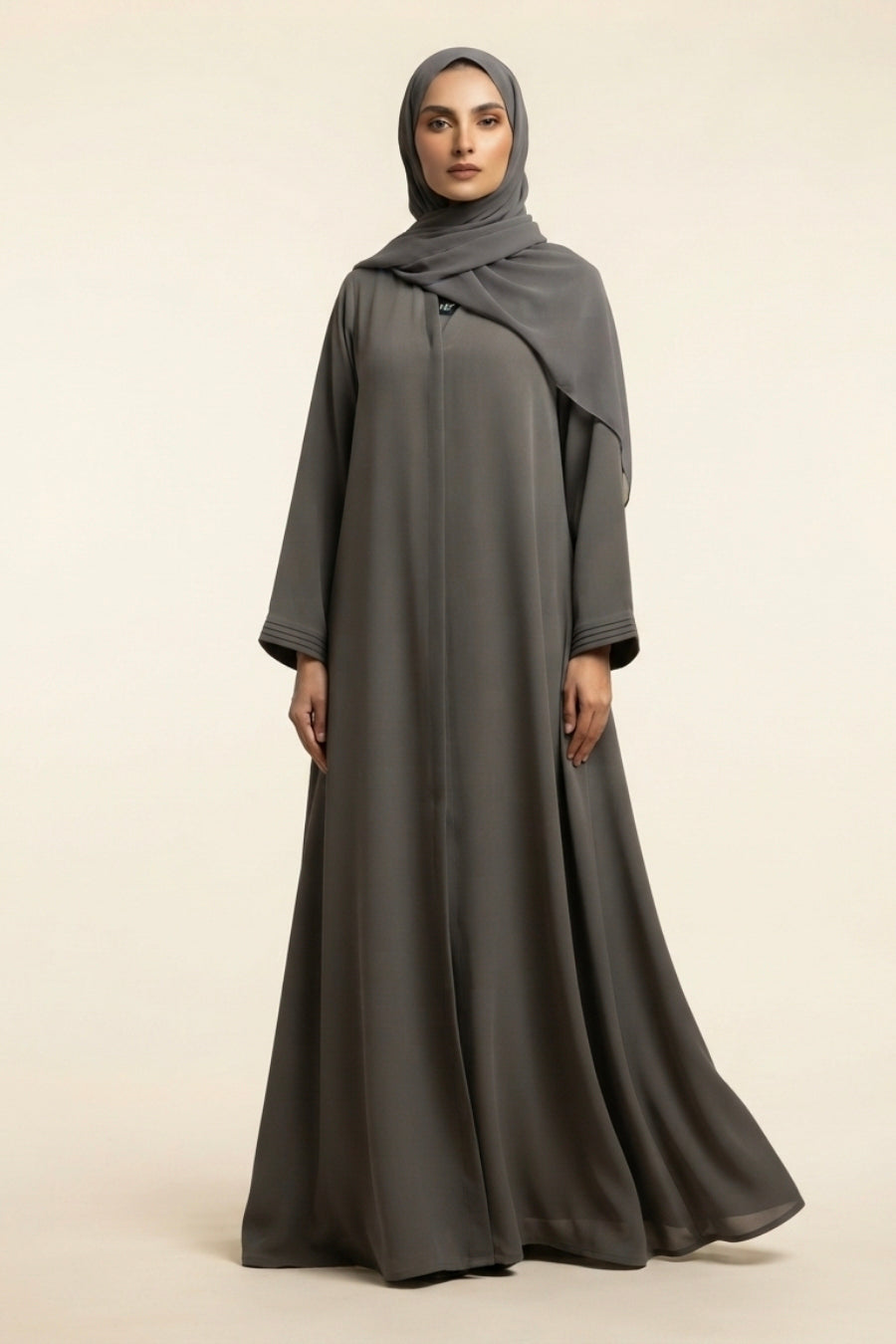 Ash Grey Abaya