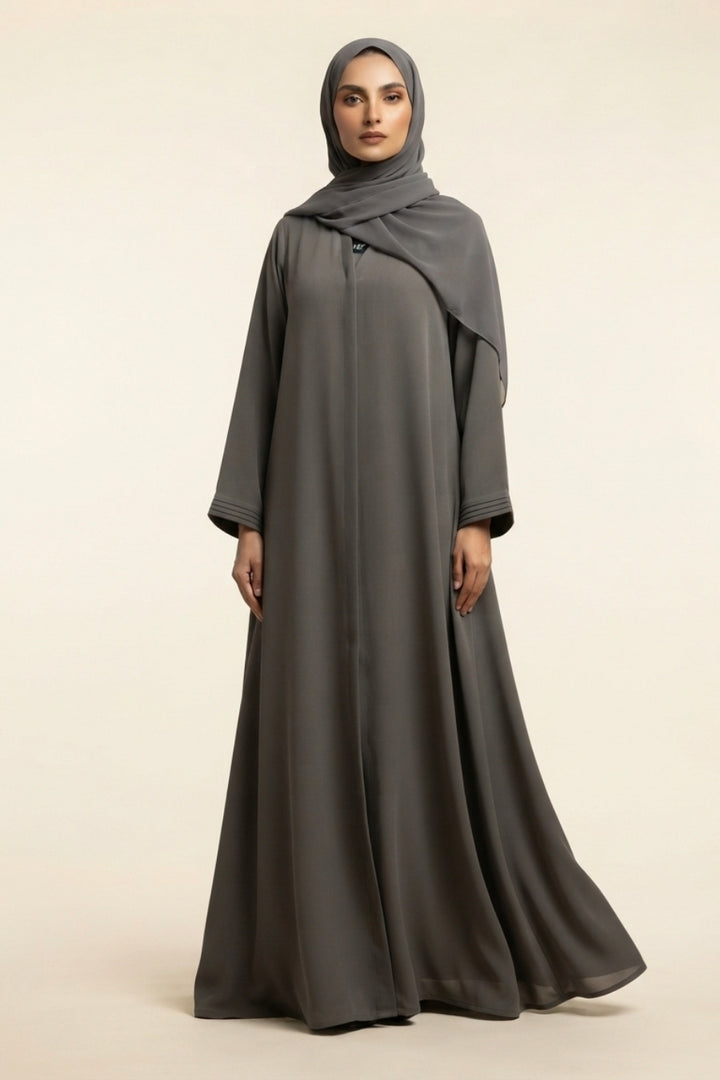 Ash Grey Abaya