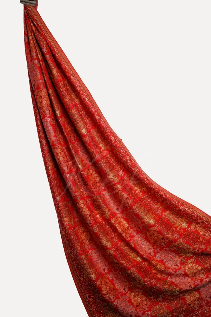 Printed Cashmere Echo Hijab - Autum Rust