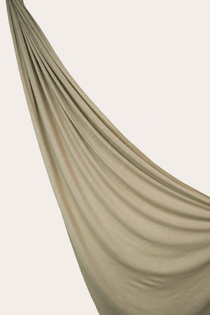 Ribbed Jersey Hijab - Beige