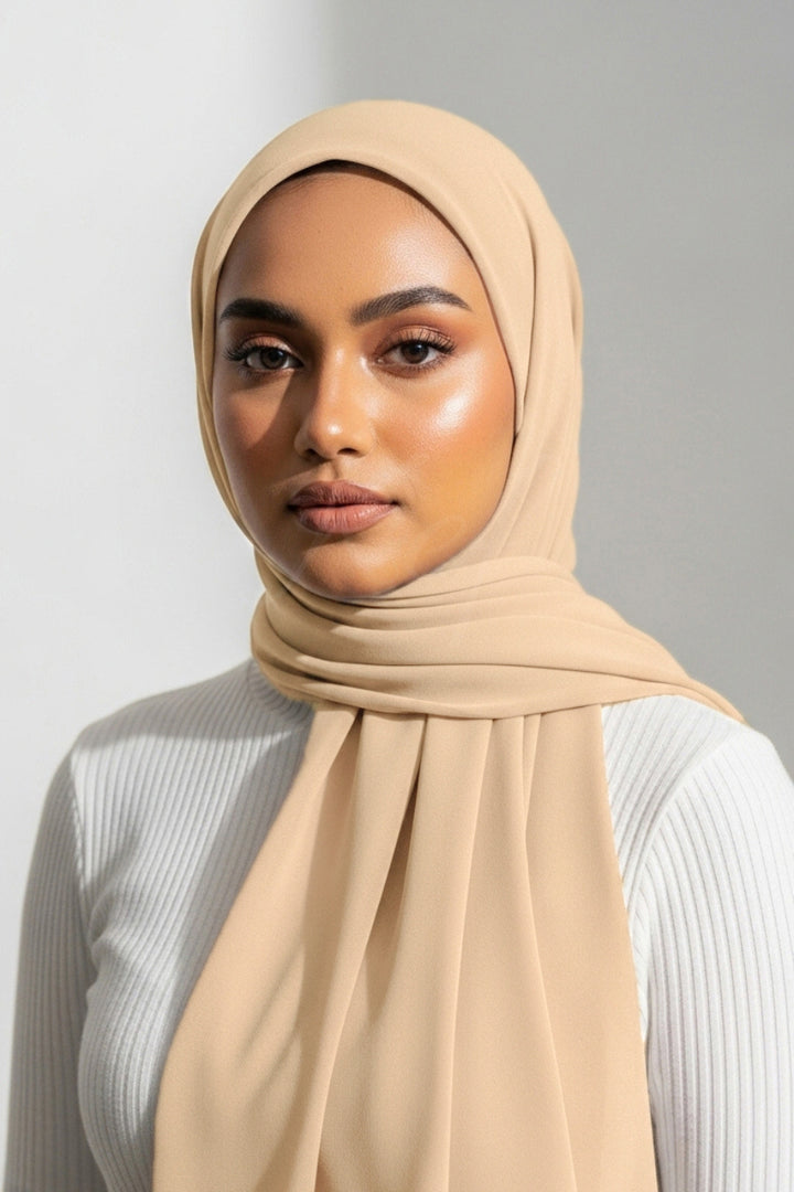 Georgette Hijab - Beige
