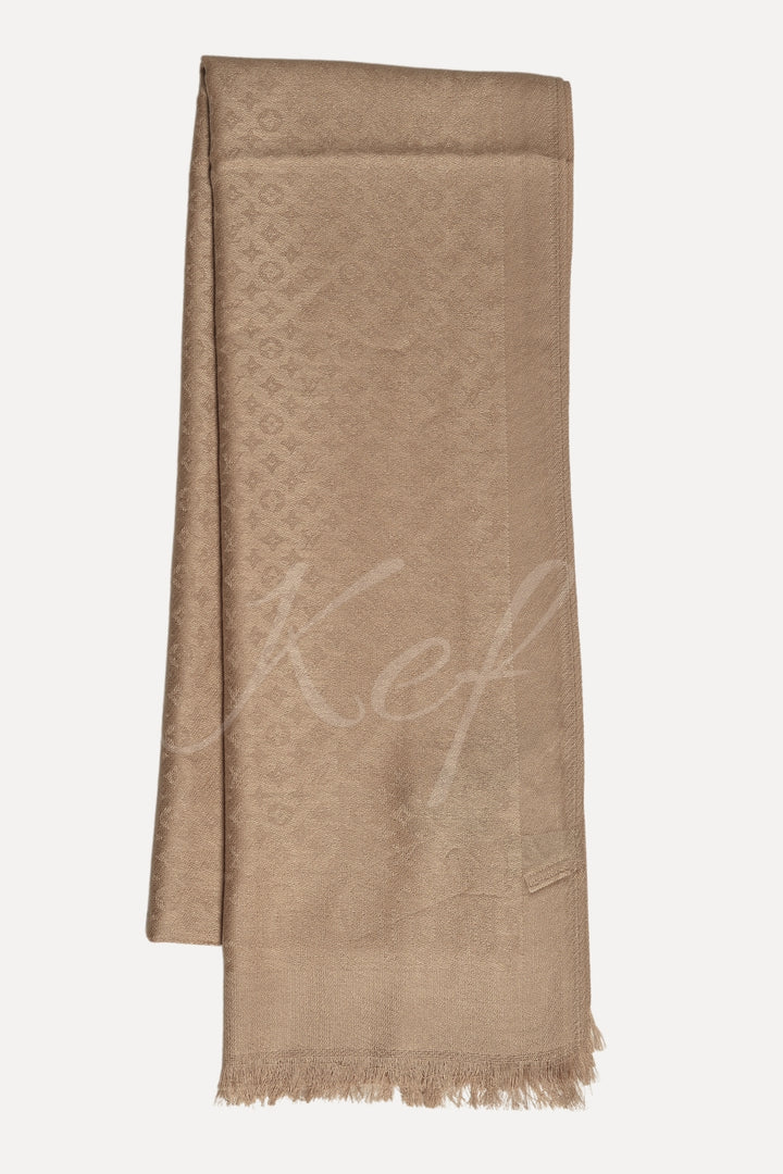 Star LV Cashmere Hijab -  Beige