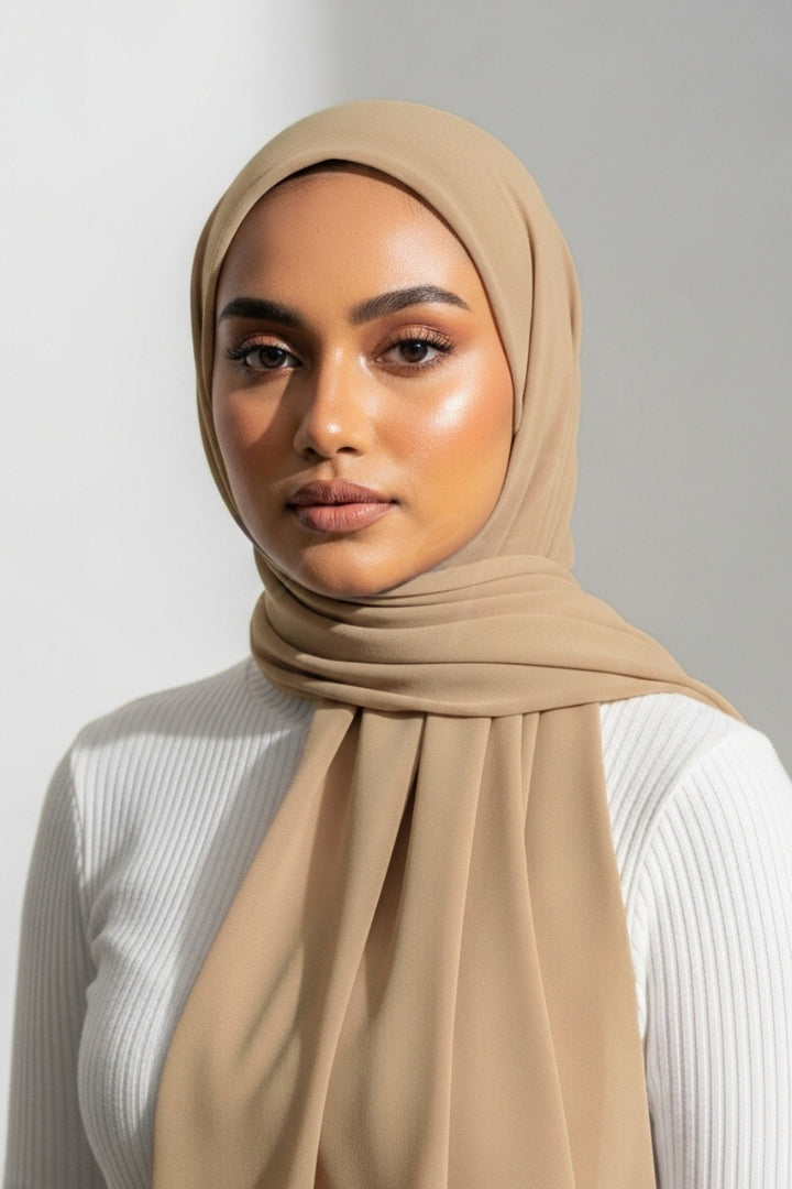 Georgette XL Hijab - Beige