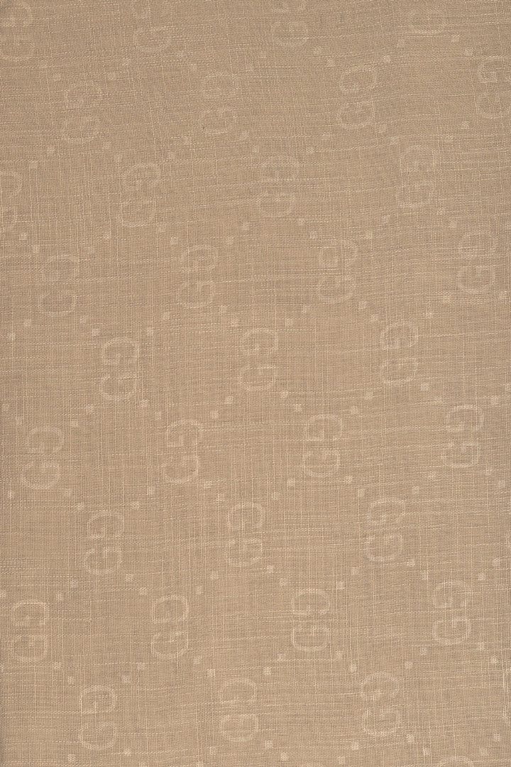 GG Monogram Turkish Lawn Hijab - Beige