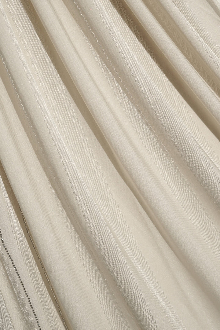 Stone Linear Jersey Hijab - Beige
