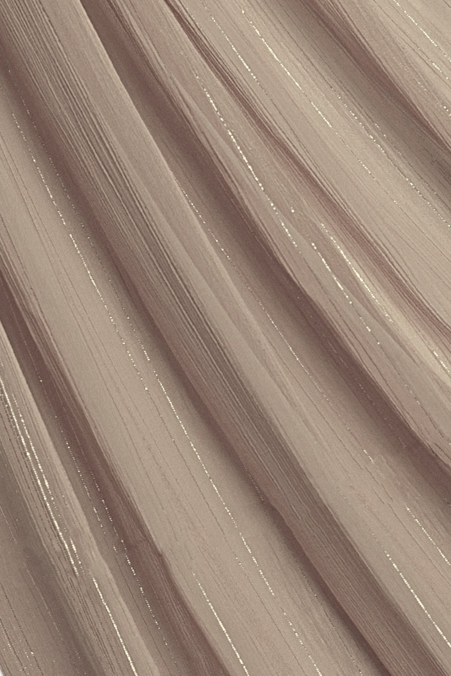 Metallic Chiffon - Beige