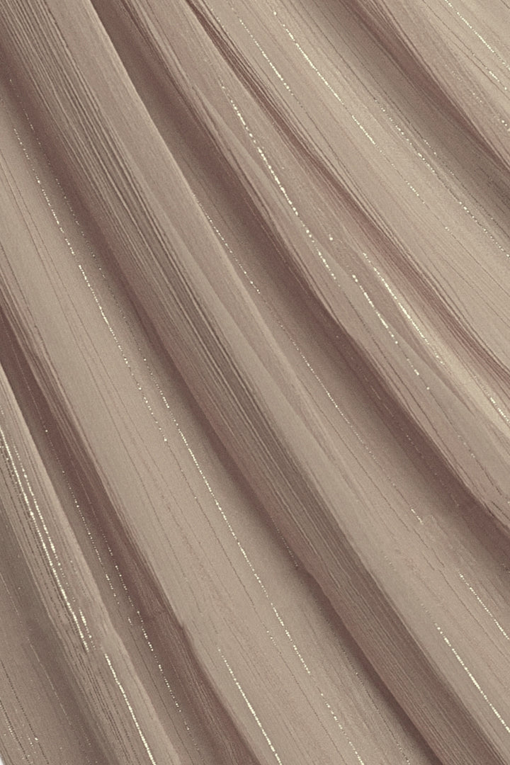 Metallic Chiffon - Beige