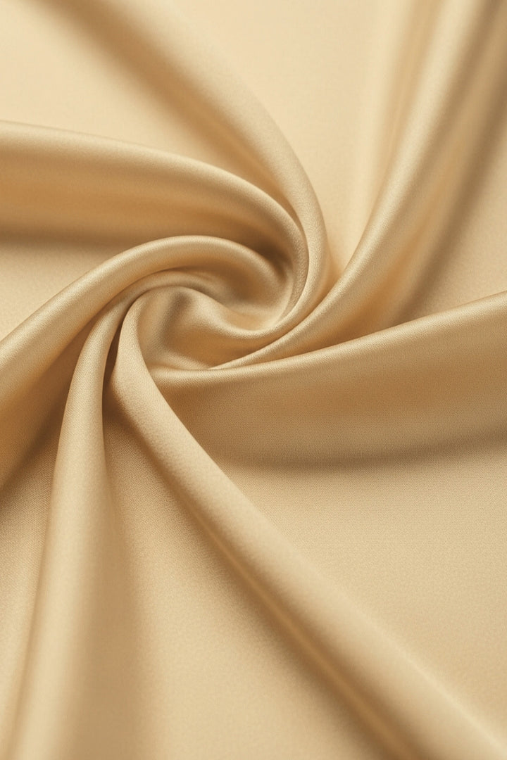 Plain Silk Hijab - Beige