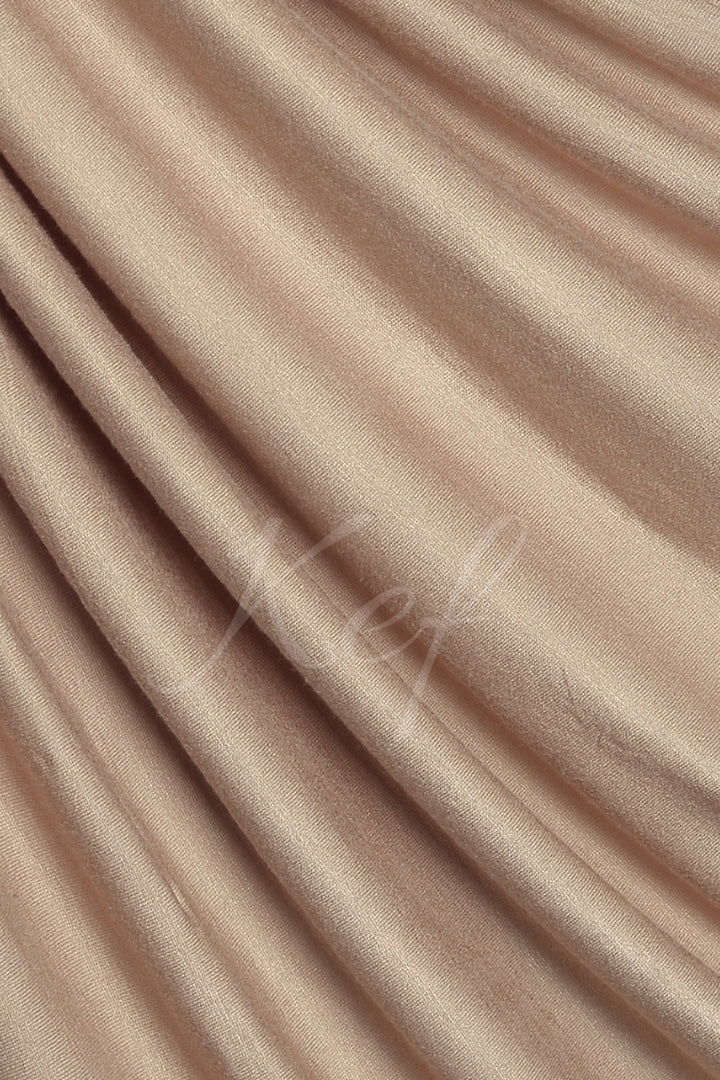 Plain Jersey Hijab - Beige