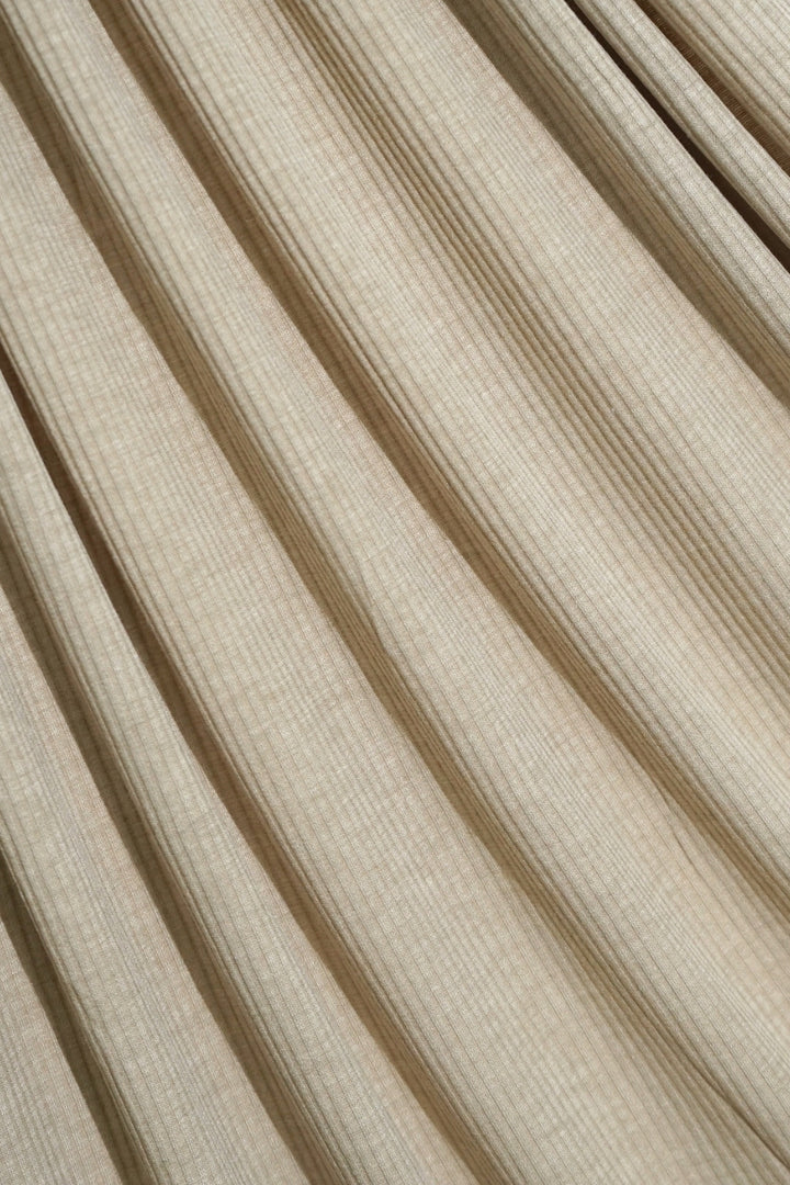 Textured Rib Jersey Hijab - Beige