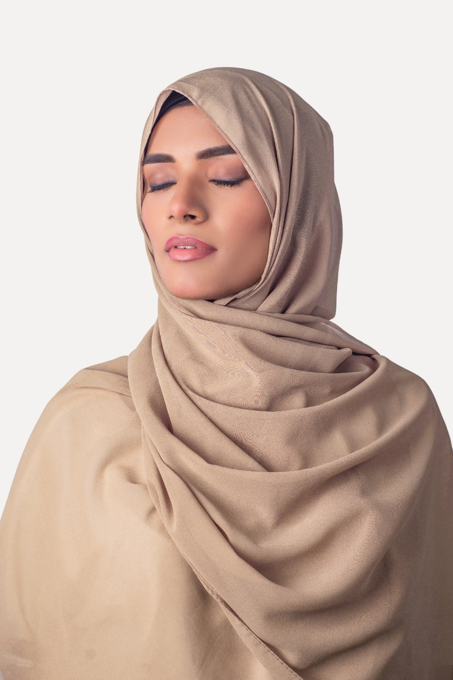 Georgette Hijab - Beige