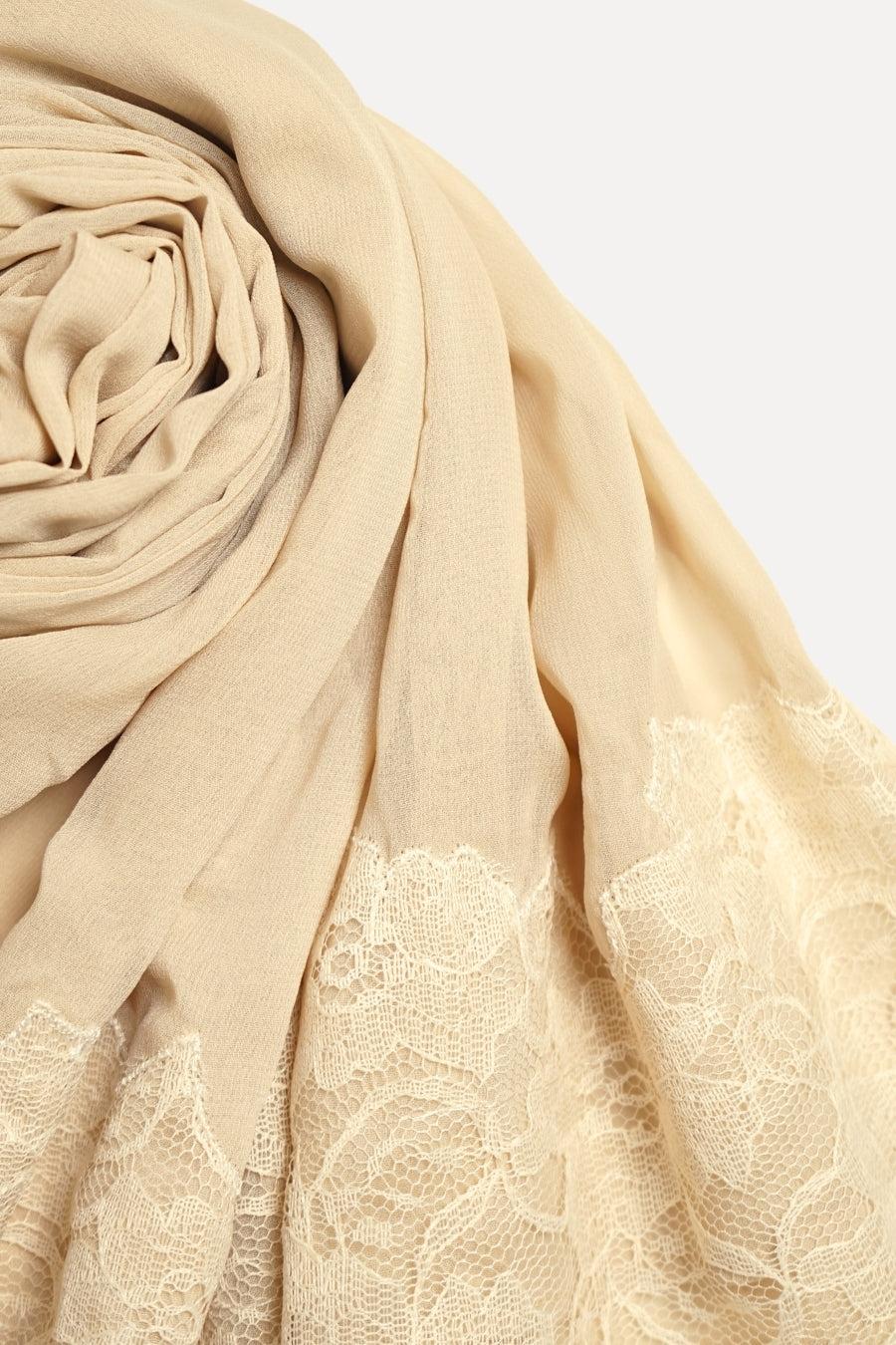 Chantilly Chiffon Hijab - Beige