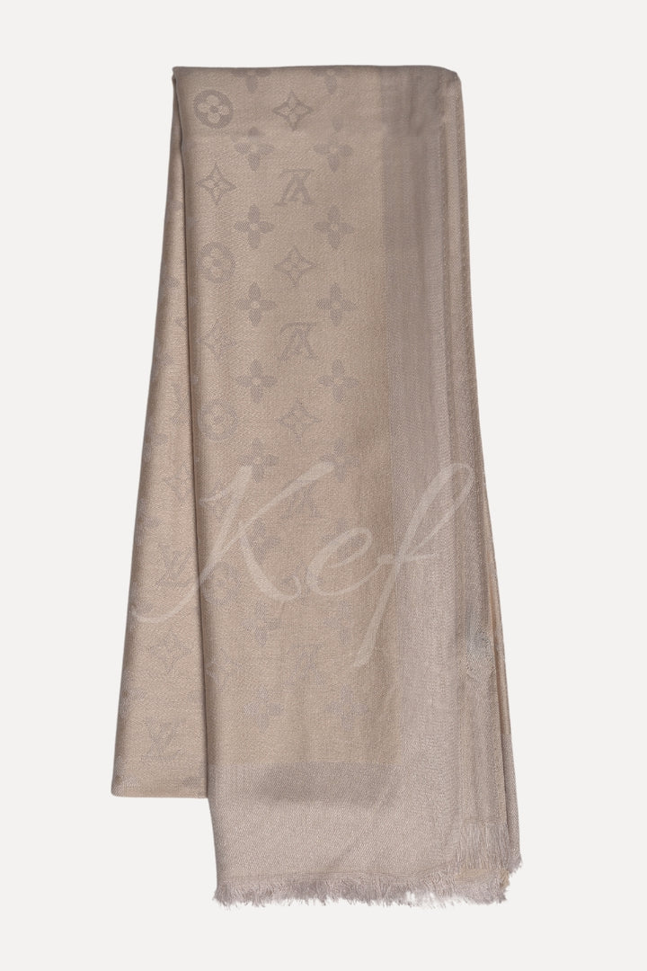 LV Cashmere Hijab -  Beige