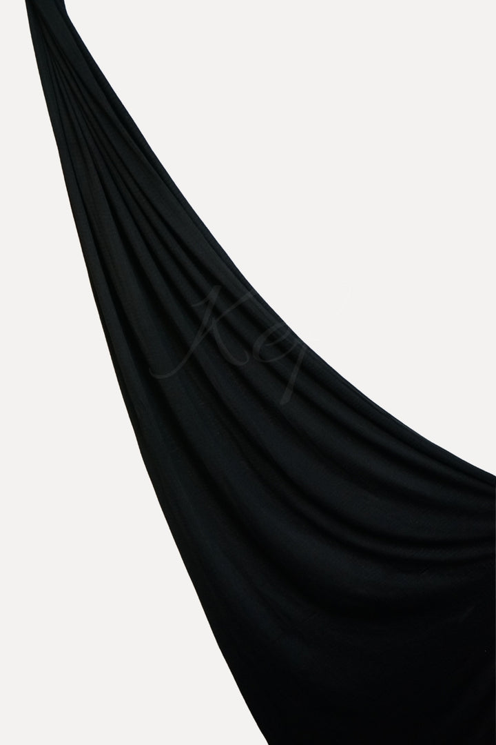 Subtle Weave Jersey Hijab - Black