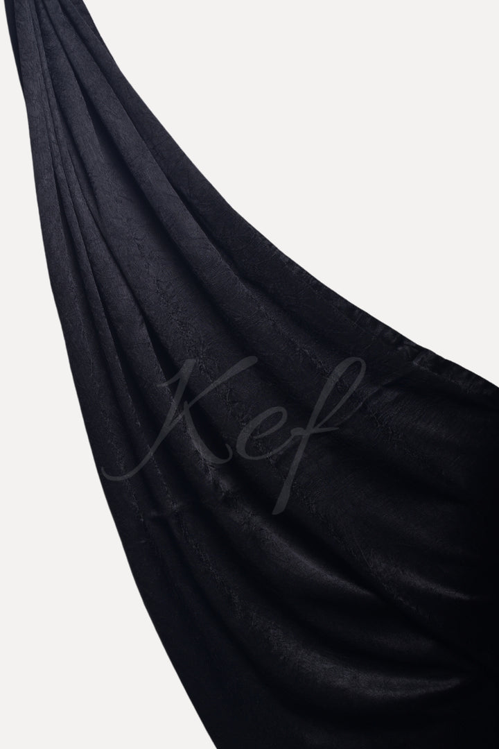 Crepe Textured Chiffon - Black