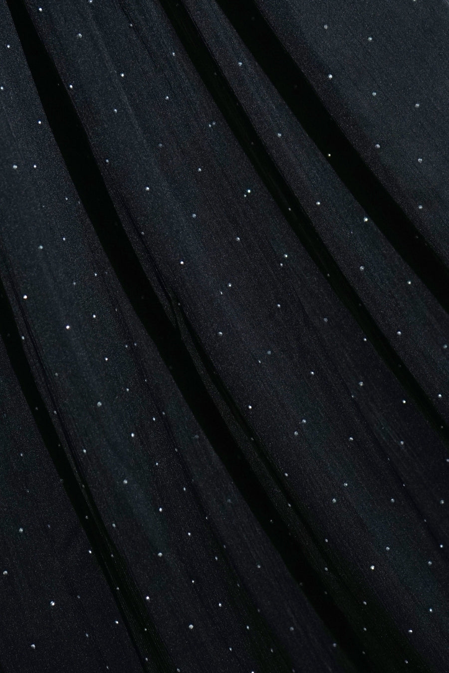 Dotted Matte Chiffon Hijab - Black