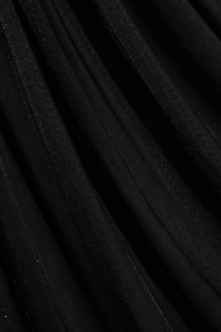 Stone Linear Jersey Hijab - Black