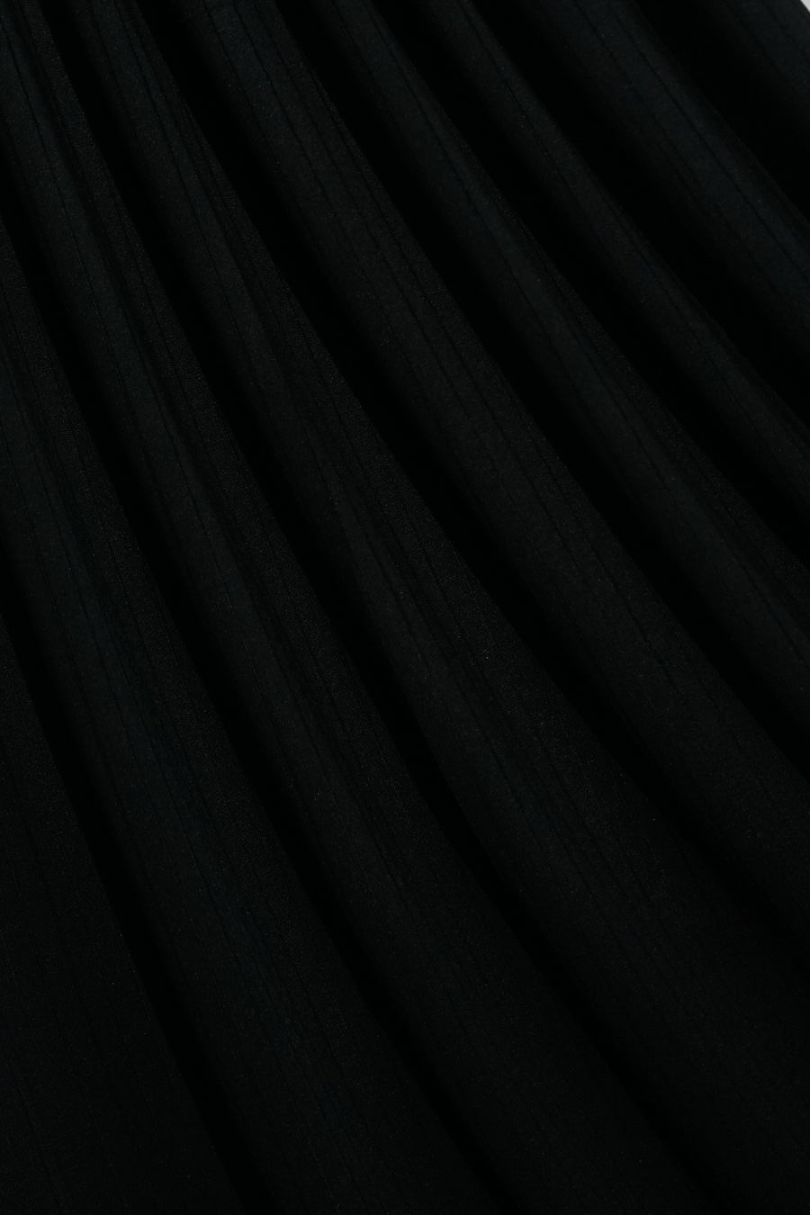 Linear Rib Jersey - Black