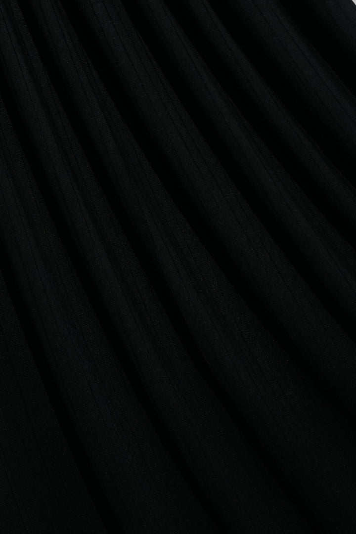 Linear Rib Jersey - Black