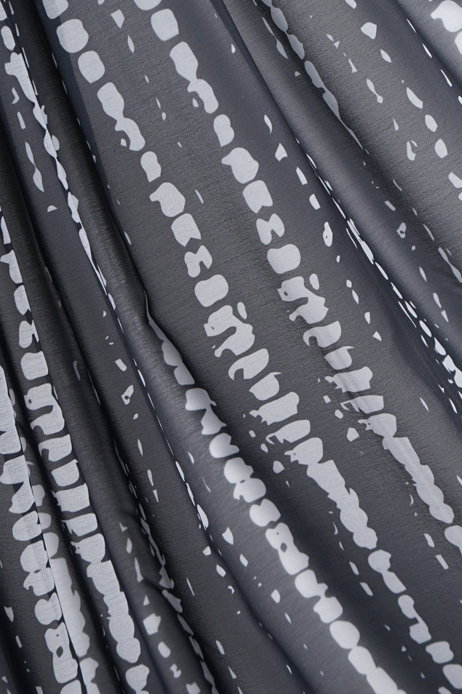 Tiedye Print Chiffon Hijab - Black