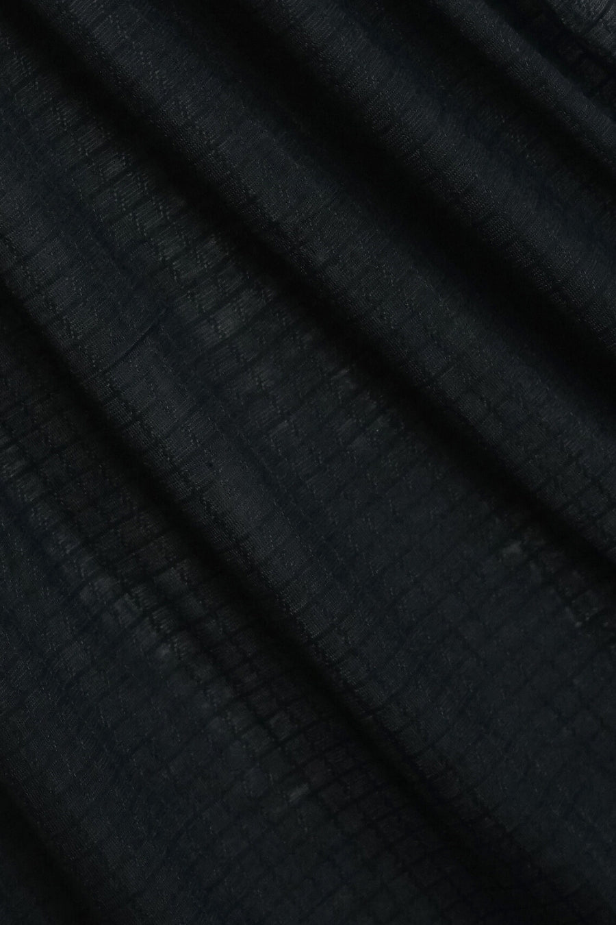 Checkered Jersey Hijab - Black