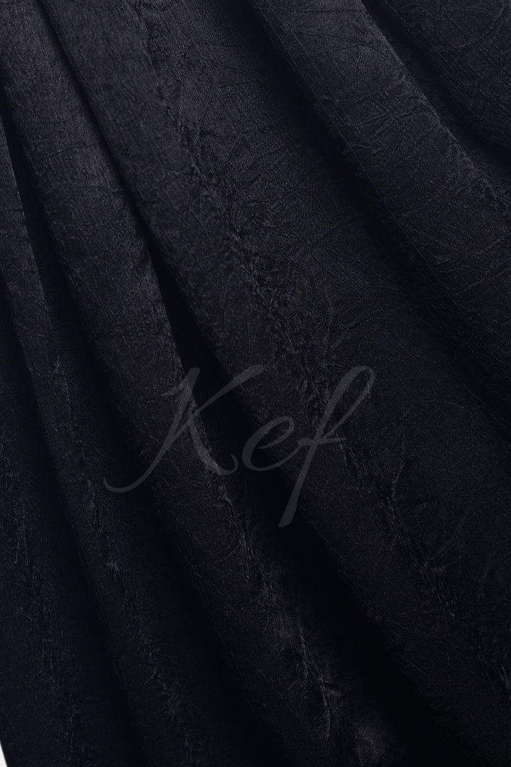 Crepe Textured Chiffon - Black