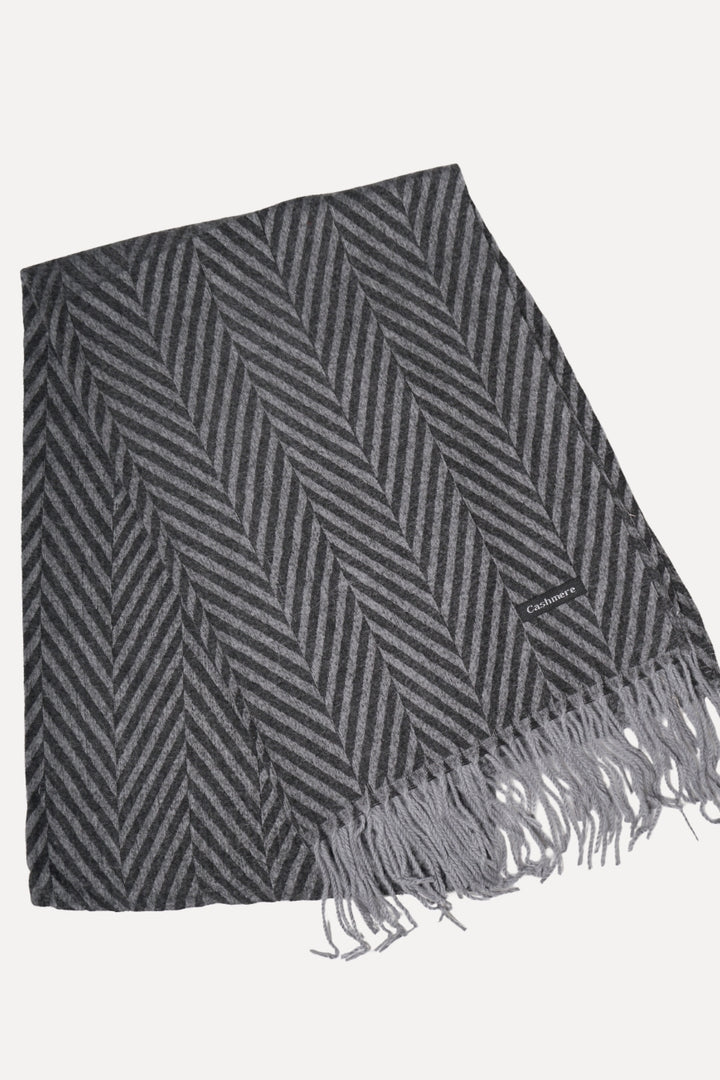 Patterned Cashmere - Black