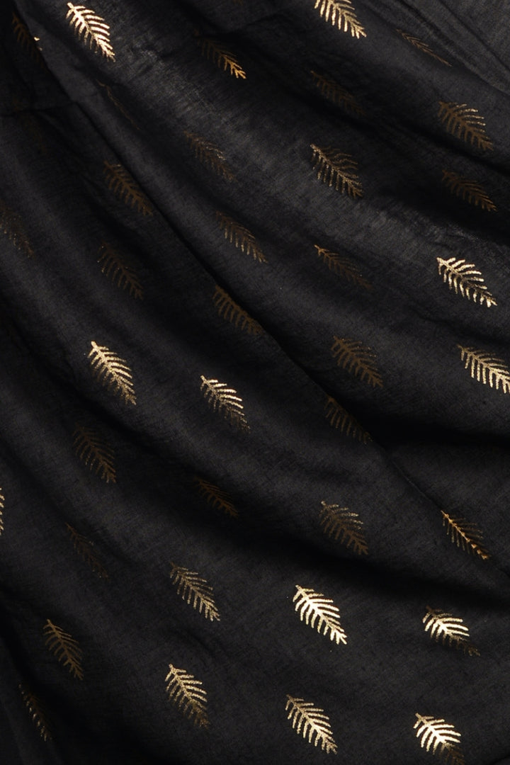 Willow Foil Lawn Hijab - Black