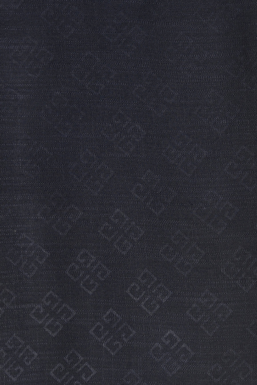 Monogram Turkish Lawn Hijab - Black