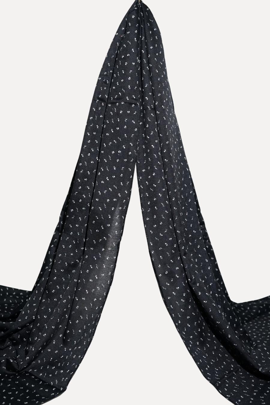 Namaz Chaddar - Black Flower (Rectangle)