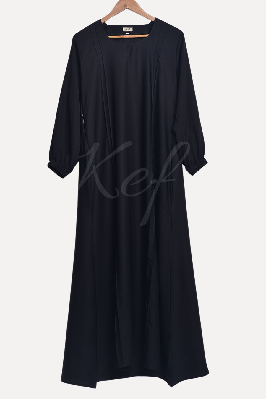 Black Scruche Sleeves New Abaya