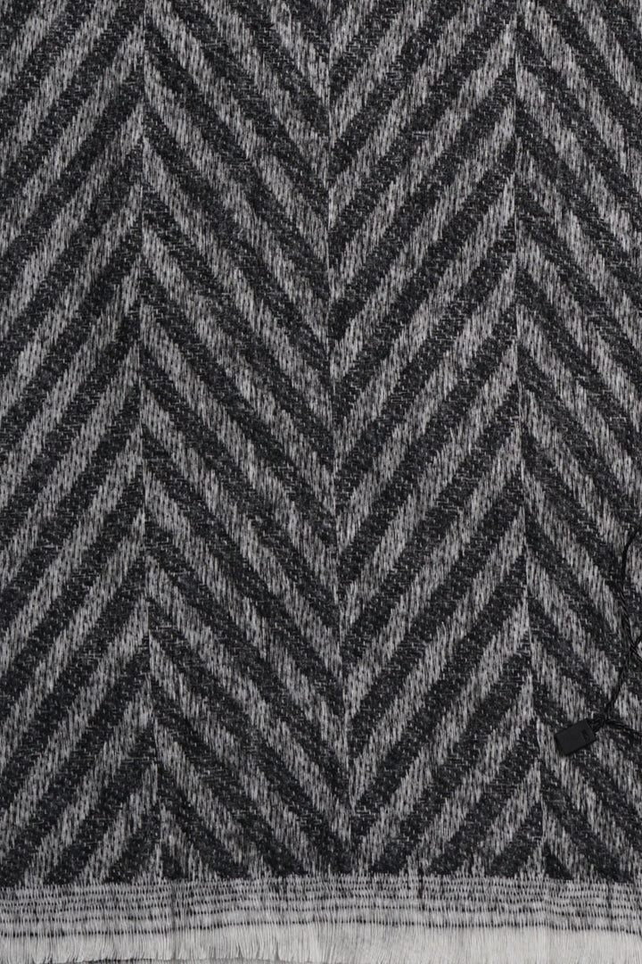 Classic Patterned Cashmere - Strom Black