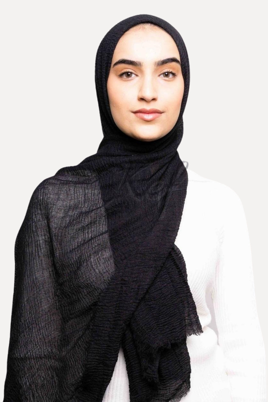 Crimps Hijab - Black