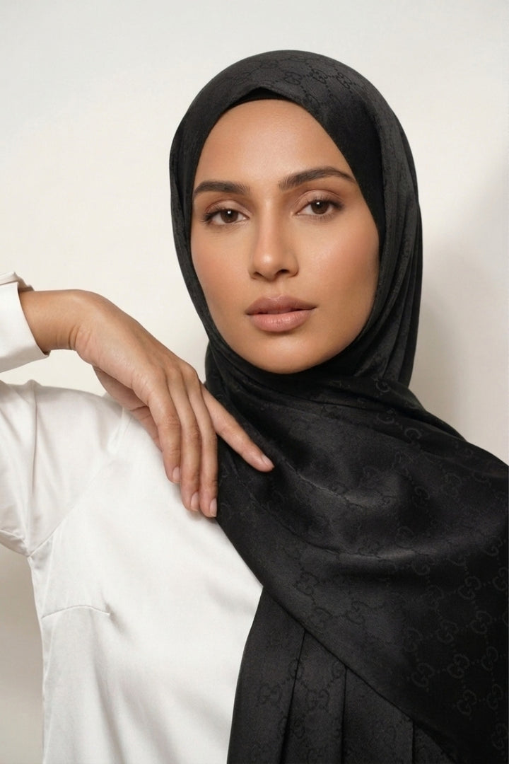 GC Cashmere Hijab -  Black