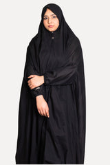 Namaz Chaddar - Black (With sleeves)