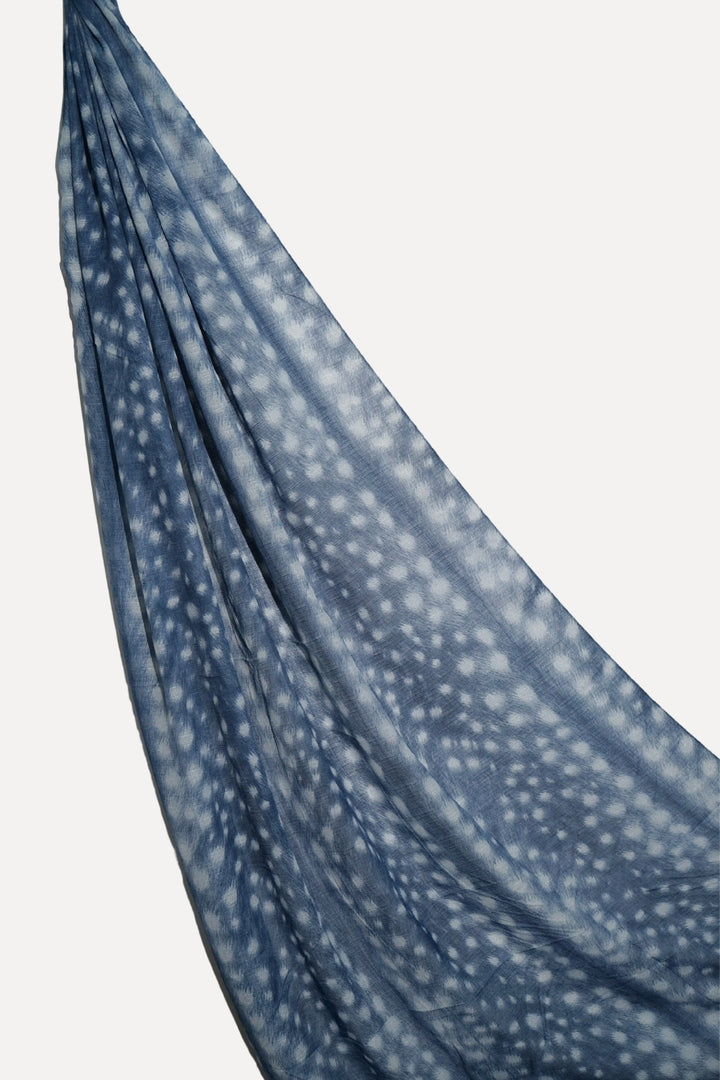 Deer Printed Lawn - Blue