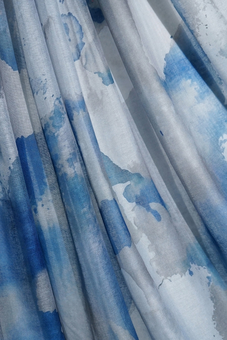 Printed Viscose Modal Hijab - Blue Horizon