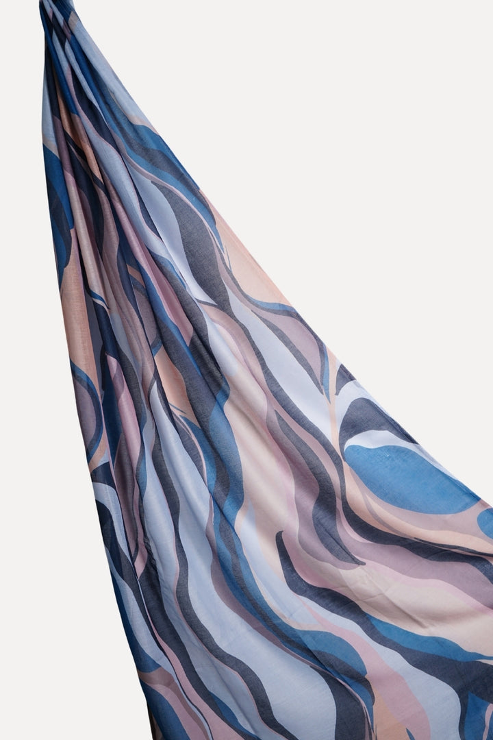 Printed Viscose Modal Hijab - Blush Tide