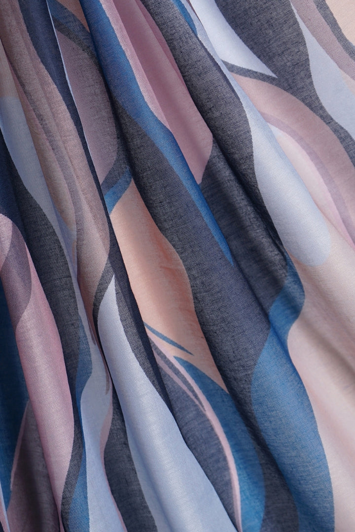 Printed Viscose Modal Hijab - Blush Tide